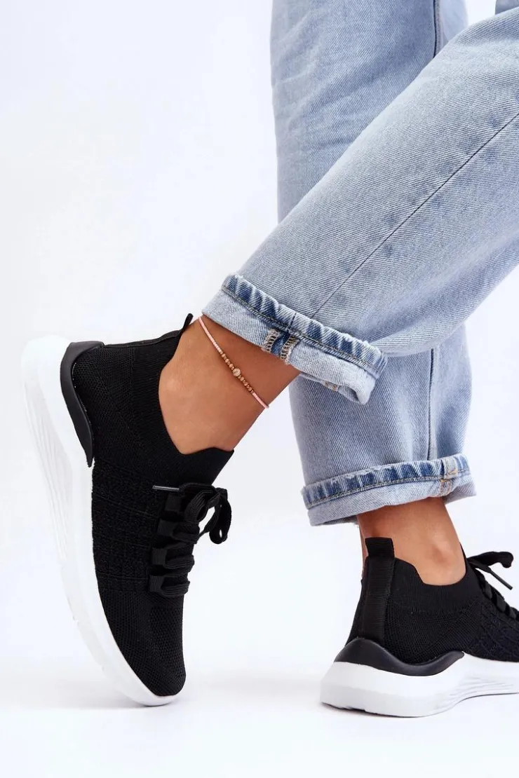 Boto Buty Sportowe Na Platformie|Sneakersy Damskie*Klasyczne Damskie Buty Sportowe Czarne Nikilla