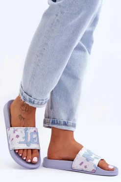 Boto Klapki Sportowe|Klapki Basenowe*Klasyczne Damskie Klapki Niebieskie Jomix