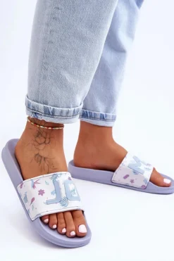 Boto Klapki Sportowe|Klapki Basenowe*Klasyczne Damskie Klapki Niebieskie Jomix