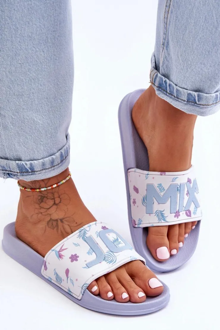 Boto Klapki Sportowe|Klapki Basenowe*Klasyczne Damskie Klapki Niebieskie Jomix