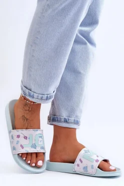 Hot Boto Klasyczne Damskie Klapki Jasnozielone Jomix