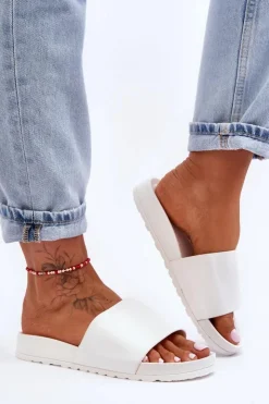 Clearance Boto Klasyczne Damskie Klapki Białe Rolien