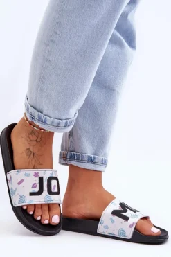 Damskie Boto Klasyczne Damskie Klapki Czarne Jomix