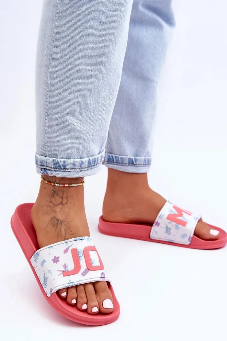 Discount Boto Klasyczne Damskie Klapki Różowe Jomix