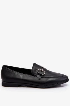 Damskie Boto Klasyczne Damskie Mokasyny Z Ozdobą Czarne Jamie