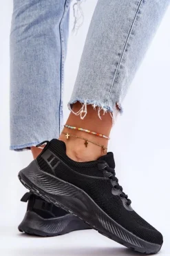 Damskie Boto Klasyczne Damskie Sportowe Buty Sznurowane Czarne Darla