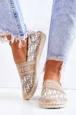 Online Boto Klasyczne Espadryle Beżowe Warm Time