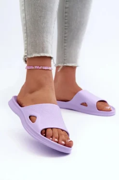 Damskie Boto Klasyczne Klapki Damskie Fioletowe Juniria