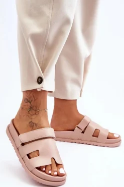 Boto Klapki Na Platformie|Klapki Damskie Klasyczne*Klasyczne Klapki Damskie Beżowe Molie