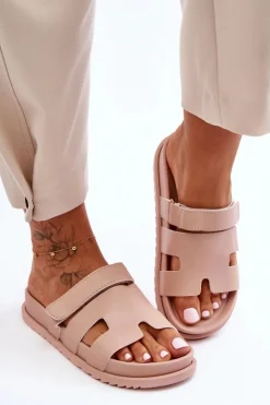 Boto Klapki Na Platformie|Klapki Damskie Klasyczne*Klasyczne Klapki Damskie Beżowe Molie