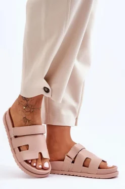 Boto Klapki Na Platformie|Klapki Damskie Klasyczne*Klasyczne Klapki Damskie Beżowe Molie