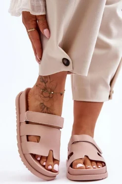 Boto Klapki Na Platformie|Klapki Damskie Klasyczne*Klasyczne Klapki Damskie Beżowe Molie