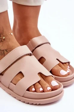 Boto Klapki Na Platformie|Klapki Damskie Klasyczne*Klasyczne Klapki Damskie Beżowe Molie