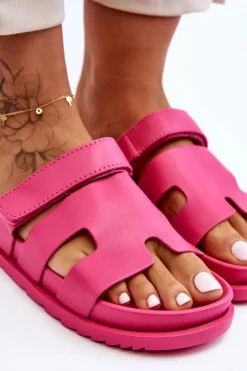 Boto Klapki Na Platformie|Klapki Damskie Klasyczne*Klasyczne Klapki Damskie Fuksja Molie