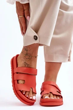 Boto Klapki Na Platformie|Klapki Damskie Klasyczne*Klasyczne Klapki Damskie Pomarańczowe Molie