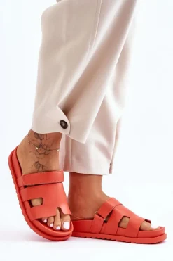 Boto Klapki Na Platformie|Klapki Damskie Klasyczne*Klasyczne Klapki Damskie Pomarańczowe Molie