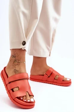 Boto Klapki Na Platformie|Klapki Damskie Klasyczne*Klasyczne Klapki Damskie Pomarańczowe Molie