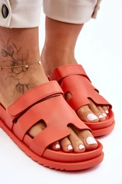 Boto Klapki Na Platformie|Klapki Damskie Klasyczne*Klasyczne Klapki Damskie Pomarańczowe Molie