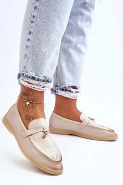 Damskie Boto Klasyczne Mokasyny Damskie Beżowe Cortez