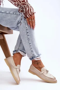 Damskie Boto Klasyczne Mokasyny Damskie Beżowe Cortez