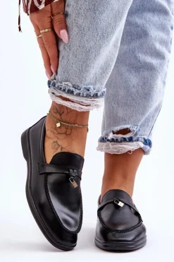 Online Boto Klasyczne Mokasyny Damskie Czarne Cortez Czarny