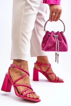 Boto Sandały Na Słupku|Sandały Na Obcasie*Klasyczne Sandały Na Obcasie Fuksja Lucetta