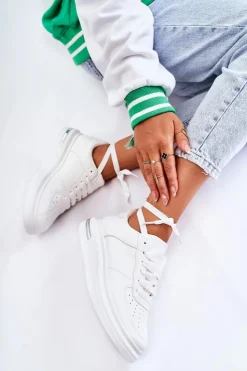 Damskie Boto Klasyczne Skórzane Buty Sportowe Białe Jennys