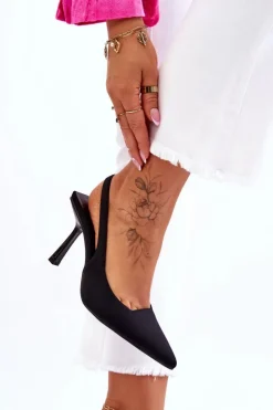 Damskie Boto Klasyczne Szpilki W Szpic Czarne Whitley