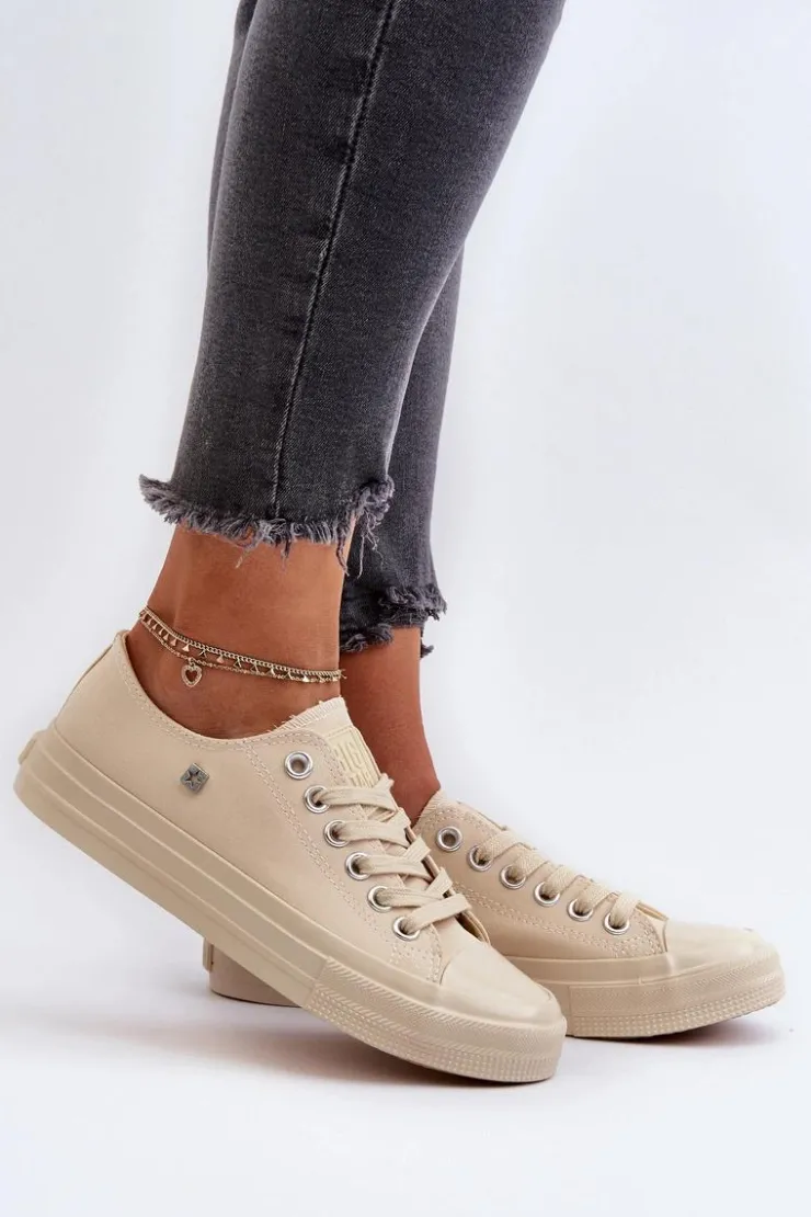Damskie Big Star Shoes Klasyczne Trampki Damskie Big Star NN274286 Beżowe