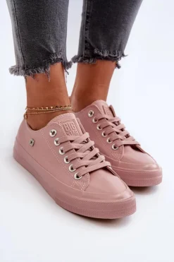 Big Star Shoes Trampki Damskie Big Star|Trampki Damskie Niskie*Klasyczne Trampki Damskie Big Star NN274291 Różowe Różowy