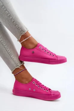 Online Big Star Shoes Klasyczne Trampki Damskie Big Star NN274290 Fuksja Różowy