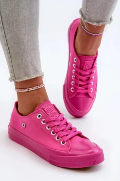 Online Big Star Shoes Klasyczne Trampki Damskie Big Star NN274290 Fuksja Różowy