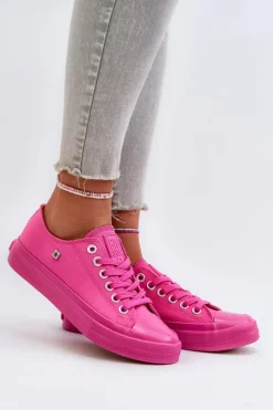 Online Big Star Shoes Klasyczne Trampki Damskie Big Star NN274290 Fuksja Różowy