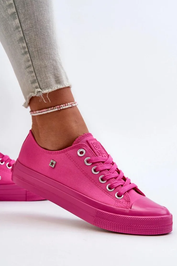 Online Big Star Shoes Klasyczne Trampki Damskie Big Star NN274290 Fuksja Różowy