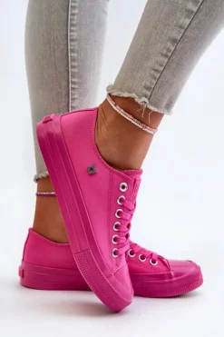 Online Big Star Shoes Klasyczne Trampki Damskie Big Star NN274290 Fuksja Różowy