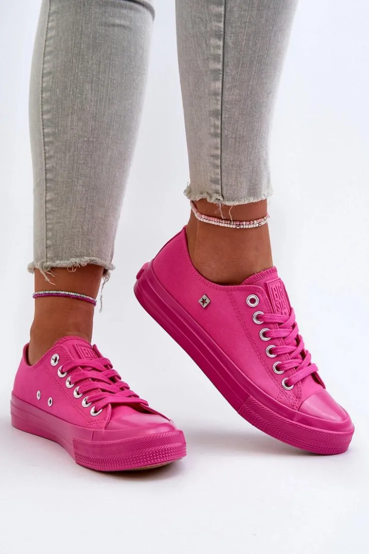 Online Big Star Shoes Klasyczne Trampki Damskie Big Star NN274290 Fuksja Różowy