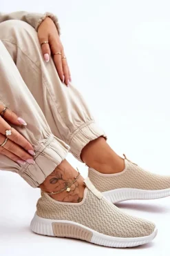 Damskie Boto Klasyczne Wsuwane Buty Sportowe Beżowe Frankie