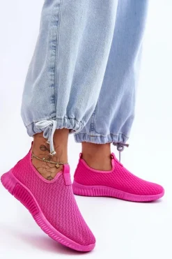 Damskie Boto Klasyczne Wsuwane Buty Sportowe Fuksja Frankie