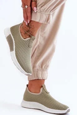 Online Boto Klasyczne Wsuwane Buty Sportowe Zielone Frankie