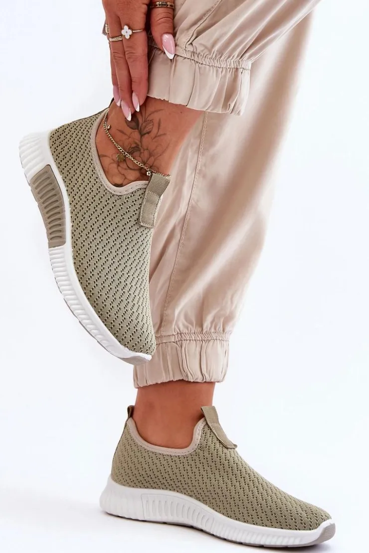 Online Boto Klasyczne Wsuwane Buty Sportowe Zielone Frankie