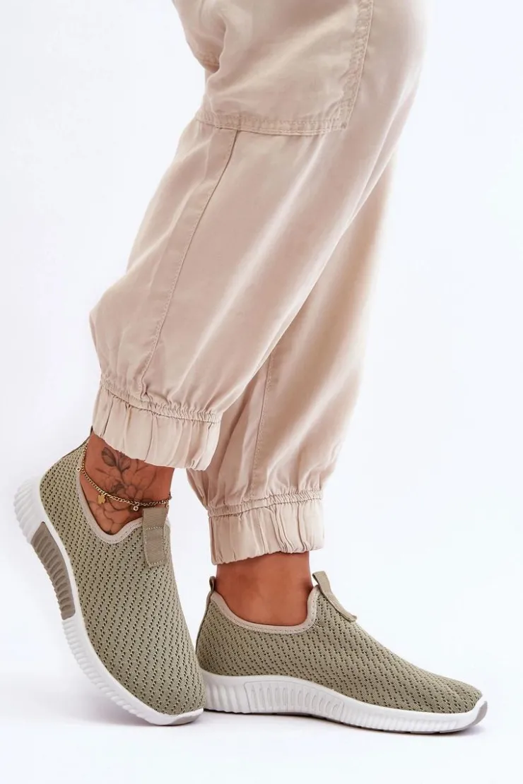 Online Boto Klasyczne Wsuwane Buty Sportowe Zielone Frankie