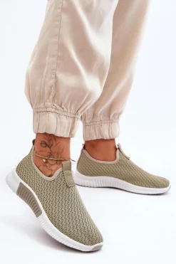 Online Boto Klasyczne Wsuwane Buty Sportowe Zielone Frankie