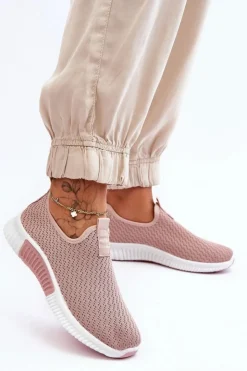 Damskie Boto Klasyczne Wsuwane Buty Sportowe Jasnoróżowe Frankie