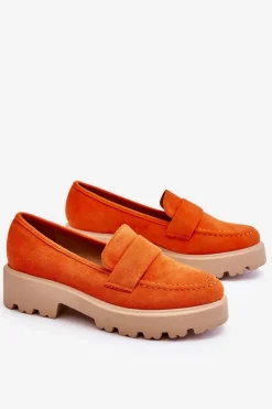 New Buty damskie Vinceza Klasyczne Zamszowe Półbuty Mokasyny Pomarańczowe Corrin