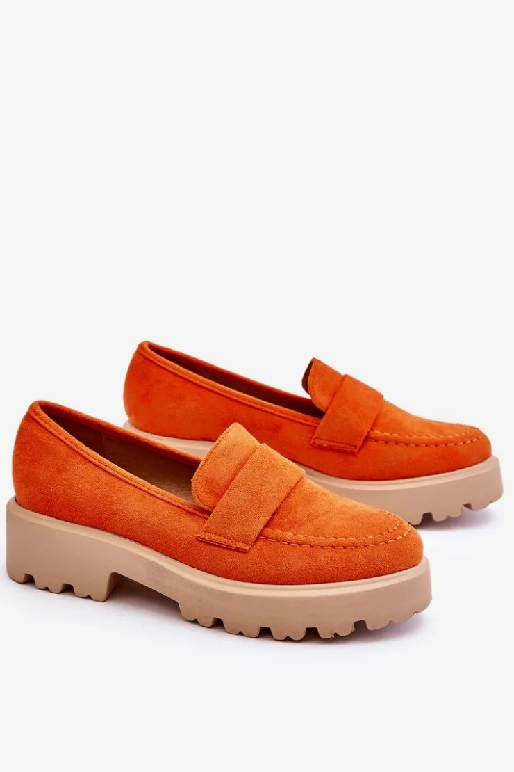 New Buty damskie Vinceza Klasyczne Zamszowe Półbuty Mokasyny Pomarańczowe Corrin