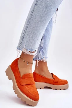 New Buty damskie Vinceza Klasyczne Zamszowe Półbuty Mokasyny Pomarańczowe Corrin