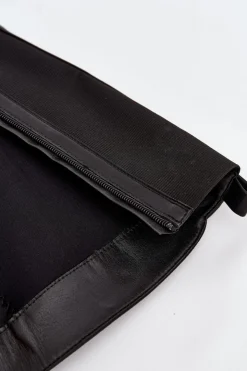 Boto Kozaki Ocieplane|Kozaki Na Słupku*Kozaki Damskie Do Kolana Na Słupku Eko Skórzane Czarne Thalina Czarny