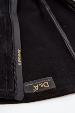 Best D&A Kozaki Damskie Na Klocku Z Ozdobną Kokardą JC52-828 Czarne