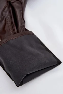 Boto Kozaki Na Obcasie*Kozaki Damskie Na Masywnym Obcasie I Platformie Wsuwane Brązowe Florinne