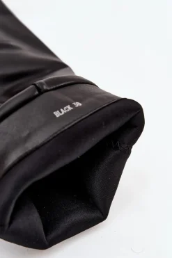 Sale Boto Kozaki Damskie Na Słupku Z Wywiniętą Cholewką I Klamrami Jessae Czarne